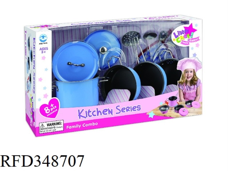 BLUE STAINLESS STEEL CUTLERY 11PCS