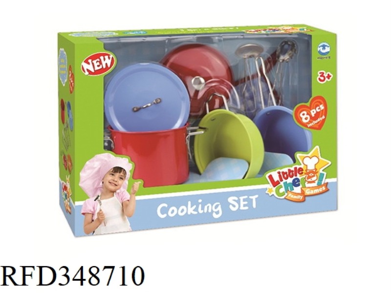 COLOR STAINLESS STEEL TABLEWARE 8PCS