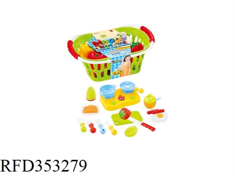 22 PIECES OF HAPPY CUT COOKING SET