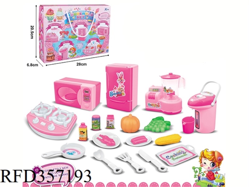 SMALL APPLIANCE SET (NO MUSIC AND LIGHT ON THE STOVE)