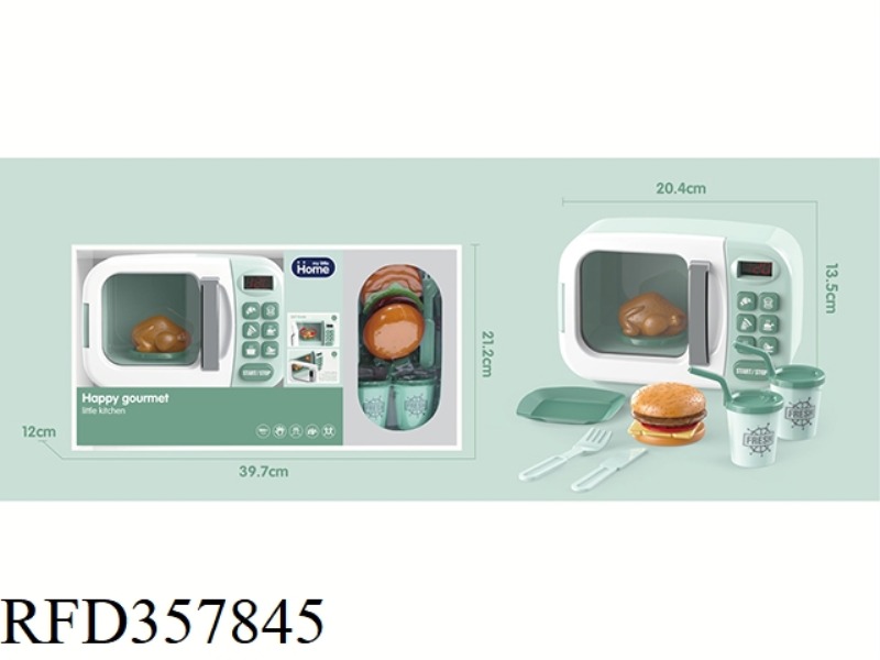 8PCS MICROWAVE OVEN SET-LIGHT AND SOUND