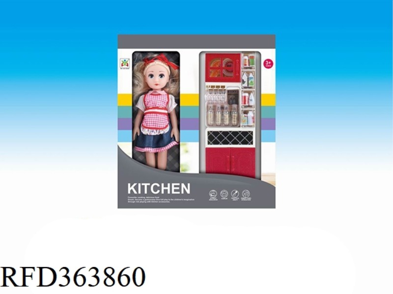 WINE CABINET HOME SET (WITH DOLL)