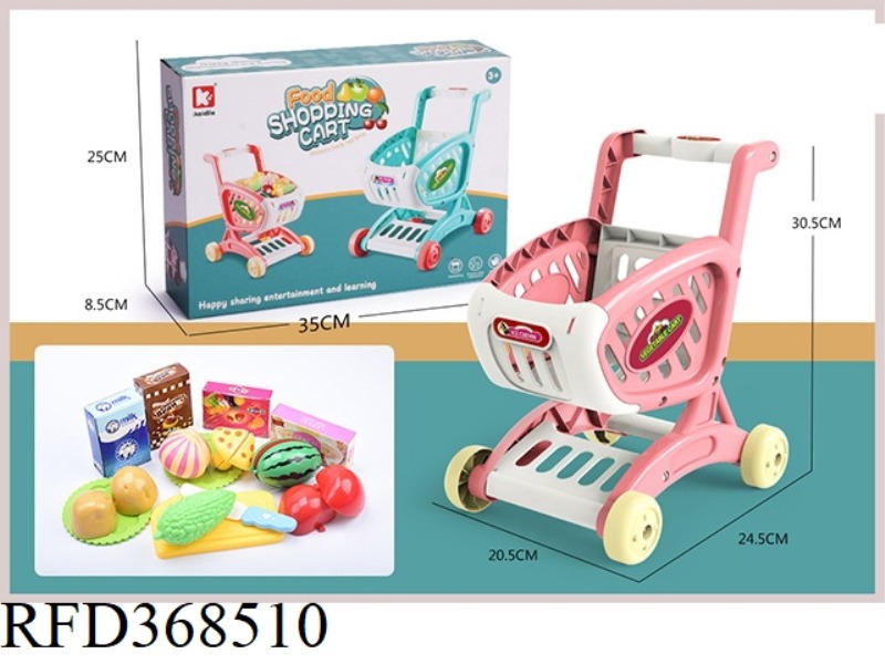 SHOPPING CART + 15-PIECE ABS FRUIT PACK