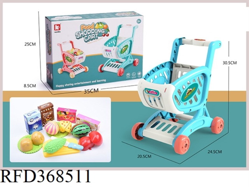 SHOPPING CART + 15-PIECE ABS FRUIT PACK