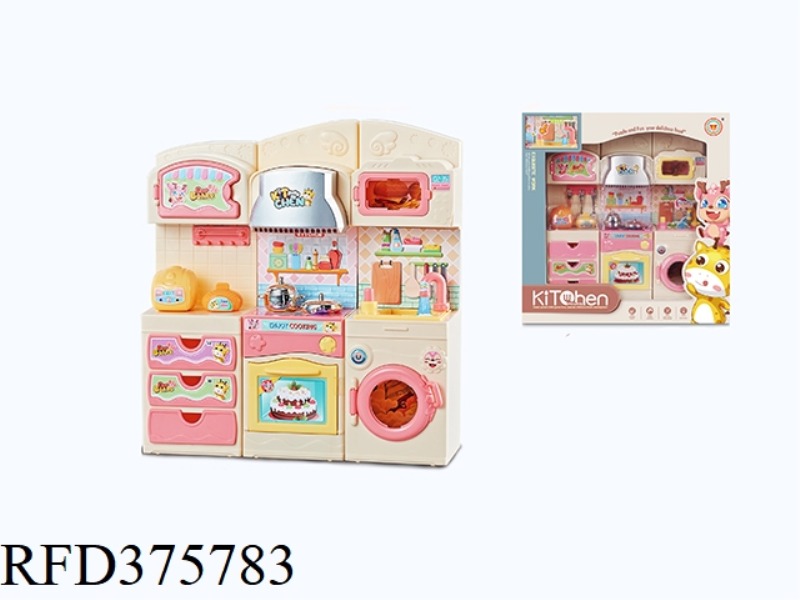 THREE-PIECE SET OF NEW CARTOON CABINETS