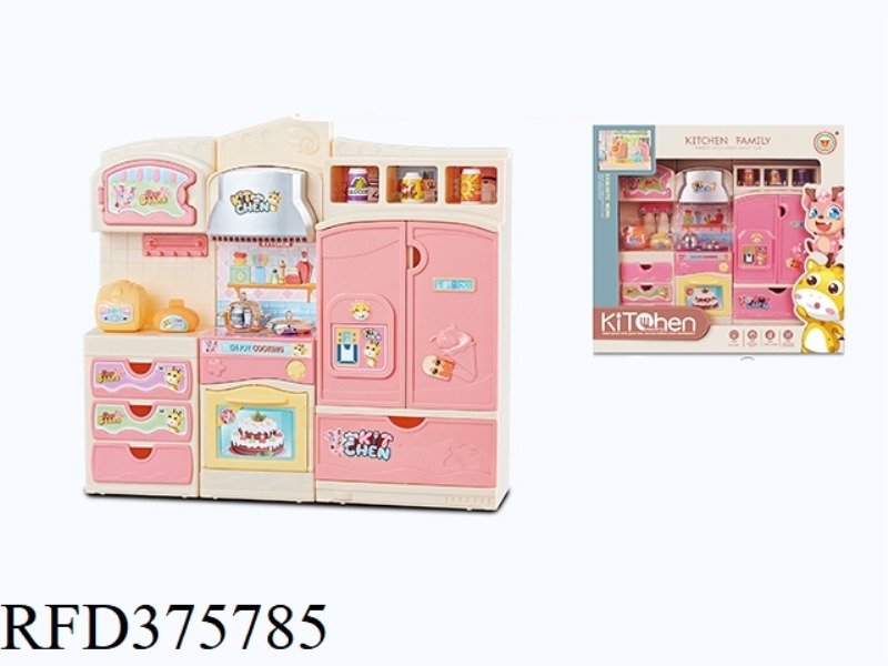 NEW CARTOON CABINET STOVE + RICE COOKER + REFRIGERATOR