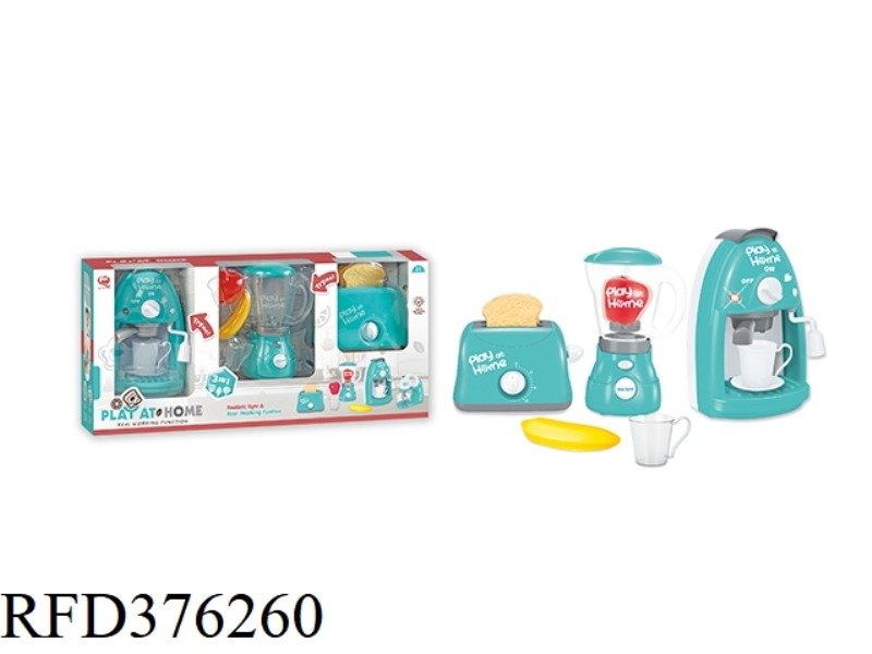 LIGHT GREEN THREE-IN-ONE SMALL APPLIANCE COMBINATION