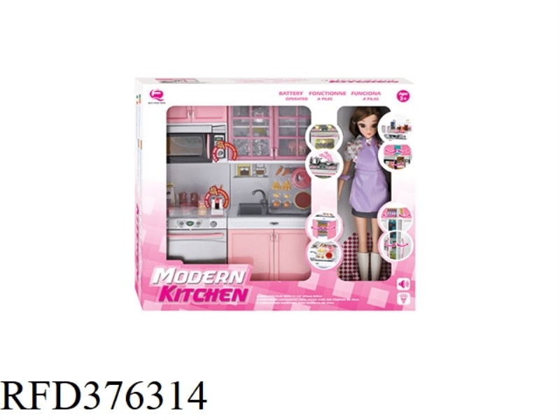 PINK FASHION KITCHEN WITH BARBIE
