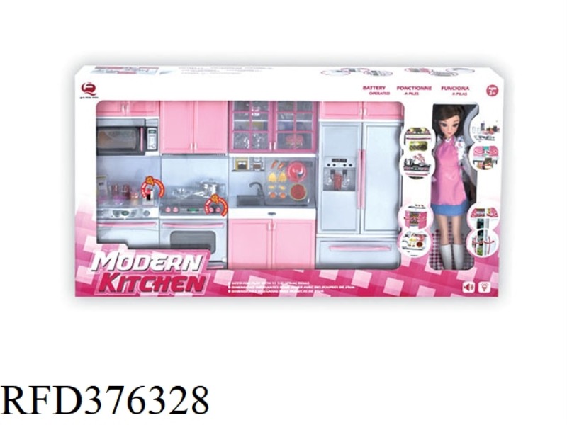 PINK FASHION KITCHEN WITH BARBIE