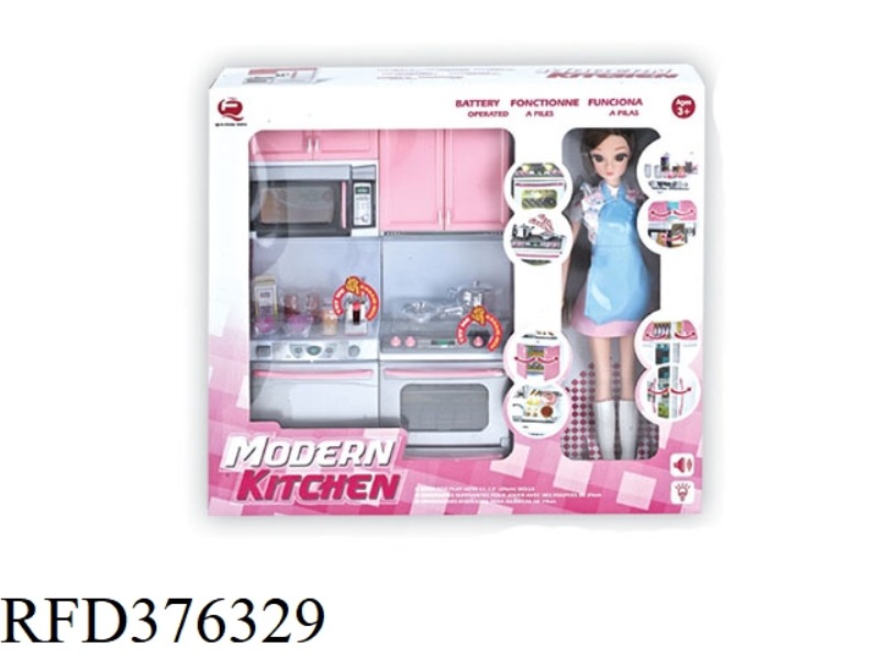 PINK FASHION KITCHEN WITH BARBIE