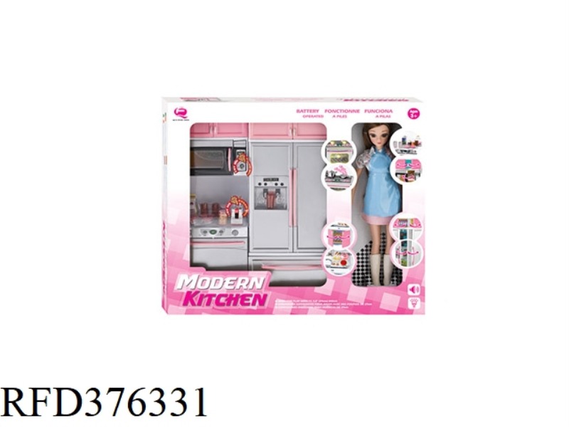 PINK FASHION KITCHEN WITH BARBIE