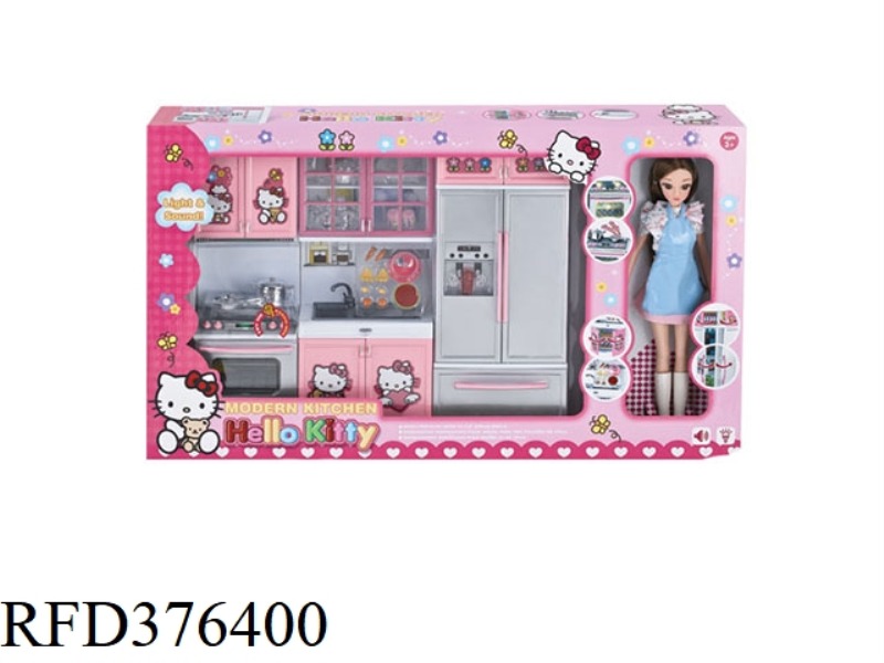 HELLOKITTY FASHION KITCHEN PLUS BARBIE