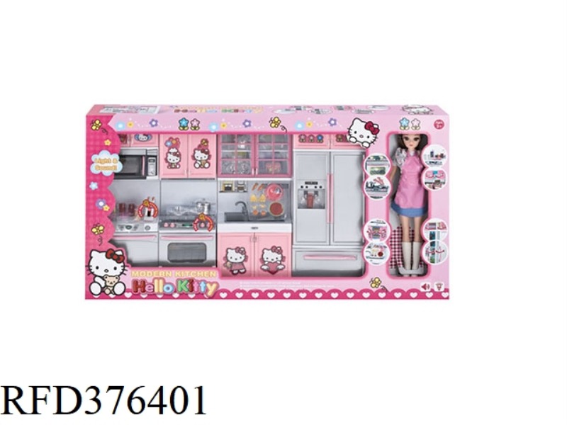 HELLOKITTY FASHION KITCHEN PLUS BARBIE