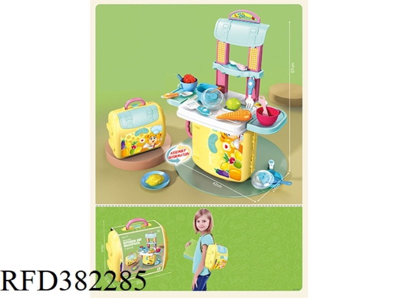 VARIABLE ASSEMBLY PLAY HOUSE KITCHENWARE BACKPACK