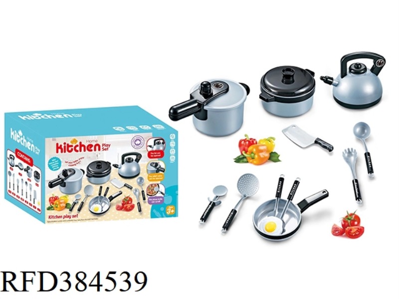 12-PIECE SILVER KITCHENWARE SET