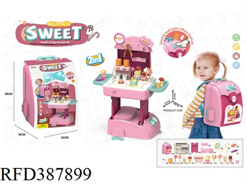 2 IN 1 SOUND AND LIGHT FASHION BACKPACK-CANDY STYLE