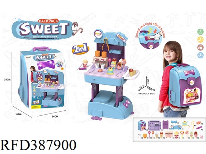 2 IN 1 SOUND AND LIGHT FASHION BACKPACK-CANDY STYLE