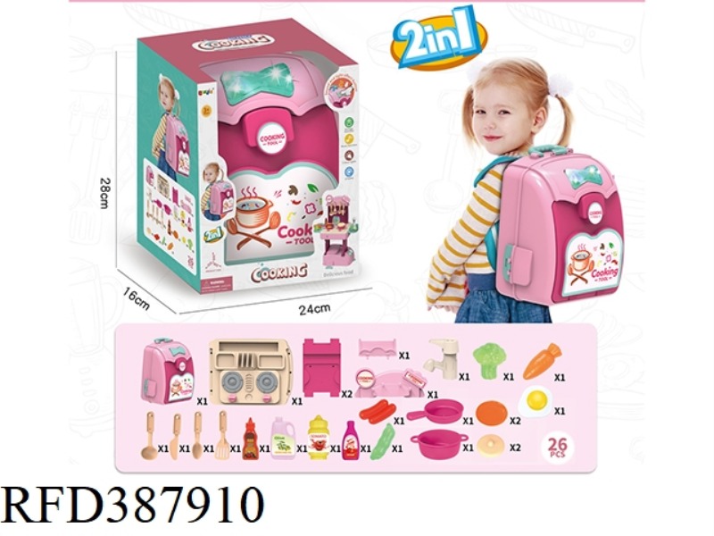 2 IN 1 SOUND AND LIGHT FASHION BACKPACK-TABLEWARE