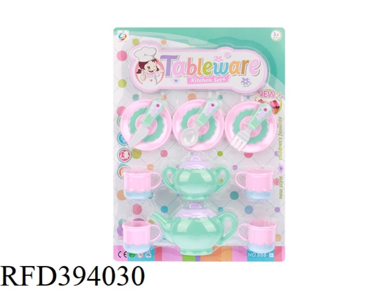 MACARON TEA SET CARTOON SOLID COLOR [ENGLISH PACKAGING]