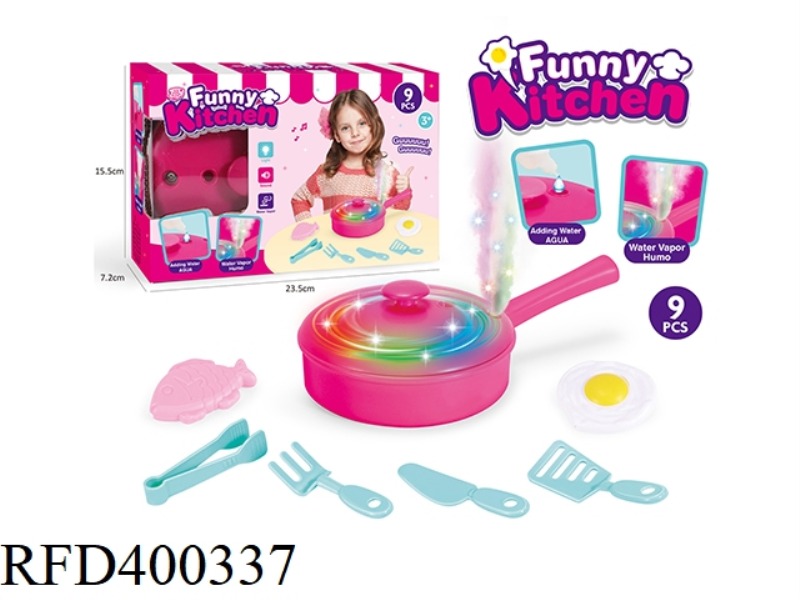 WATER SPRAY FRYING PAN (9PCS)