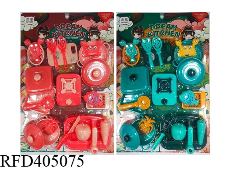 PLAY HOUSE TABLEWARE 2 COLORS MIXED