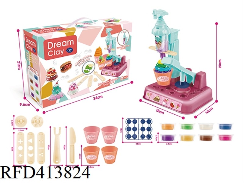 ICE CREAM NOODLE COLOR CLAY MACHINE WHEAT COLOR