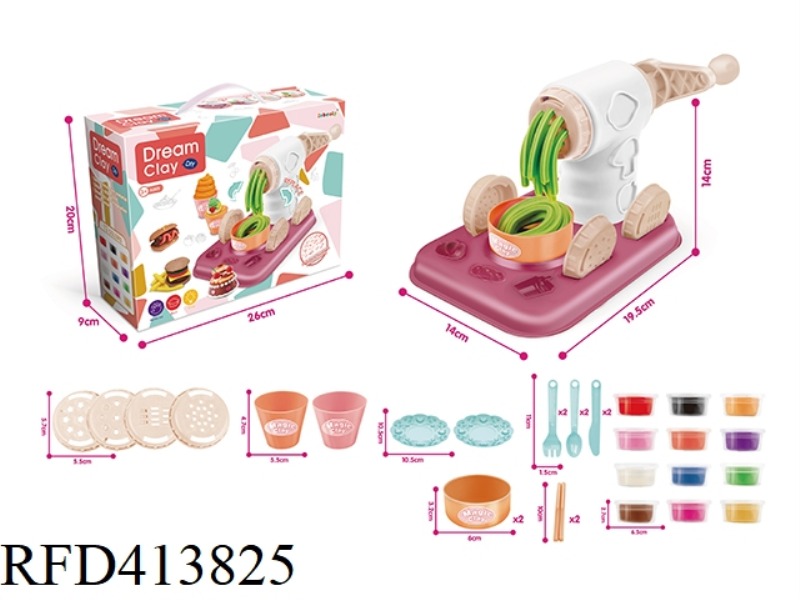COLOR MUD NOODLE MACHINE WHEAT COLOR