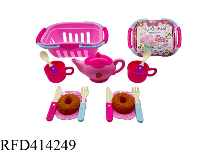 WOMEN'S TEA SET BASKET