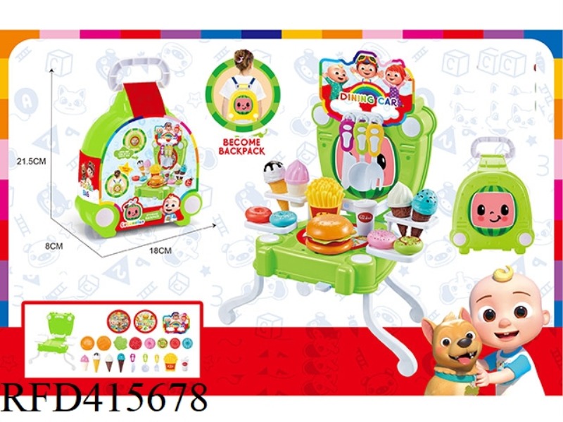 COCOMELON THEMED STORAGE TABLEWARE HANDBAG