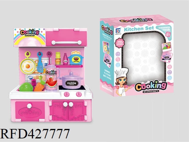 PINK MINI KITCHEN, KITCHENWARE SET