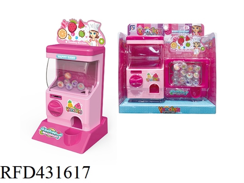 CARTOON PINK AUTOMATIC GASHAPON MACHINE