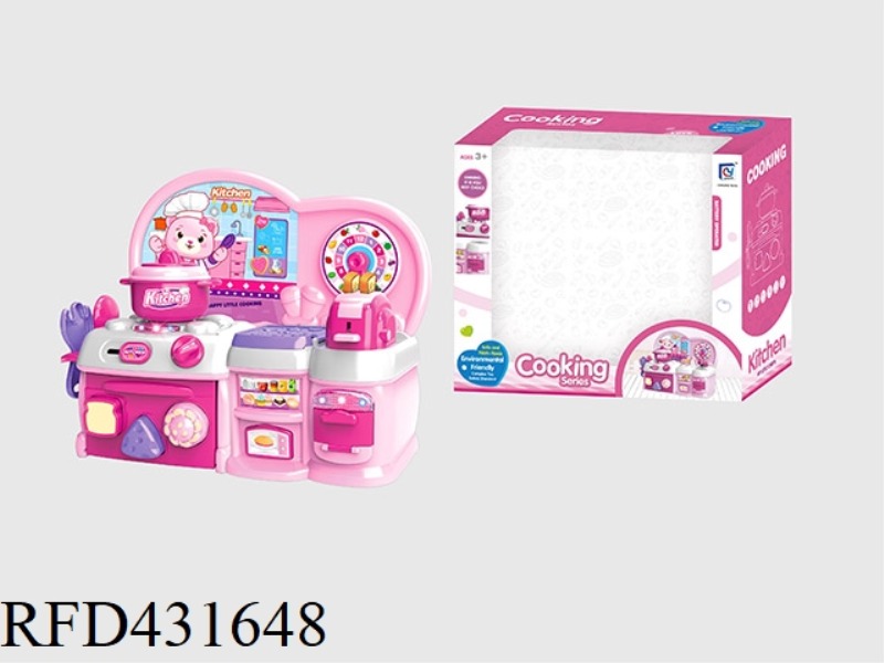 CARTOON PINK PUZZLE KITCHEN, KITCHENWARE COMBINATION