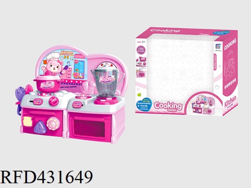 CARTOON PINK PUZZLE KITCHEN, KITCHENWARE COMBINATION