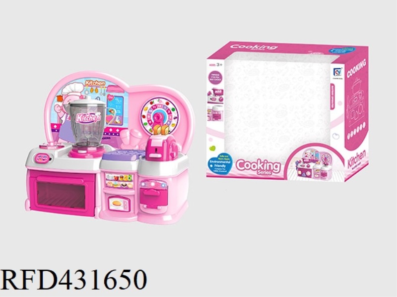 CARTOON PINK PUZZLE KITCHEN, KITCHENWARE COMBINATION