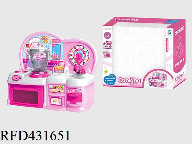CARTOON PINK PUZZLE KITCHEN, KITCHENWARE COMBINATION