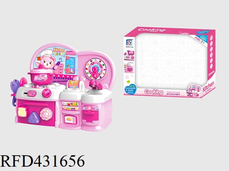 CARTOON PINK PUZZLE KITCHEN, KITCHENWARE COMBINATION