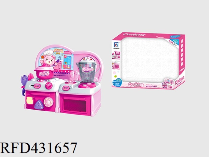 CARTOON PINK PUZZLE KITCHEN, KITCHENWARE COMBINATION