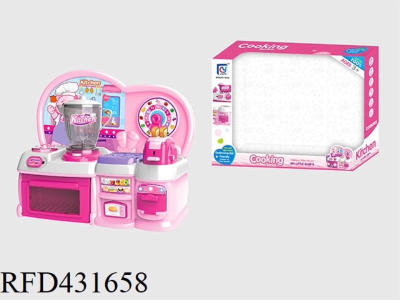 CARTOON PINK PUZZLE KITCHEN, KITCHENWARE COMBINATION