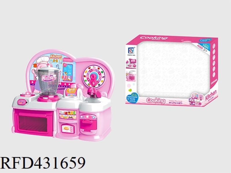 CARTOON PINK PUZZLE KITCHEN, KITCHENWARE COMBINATION