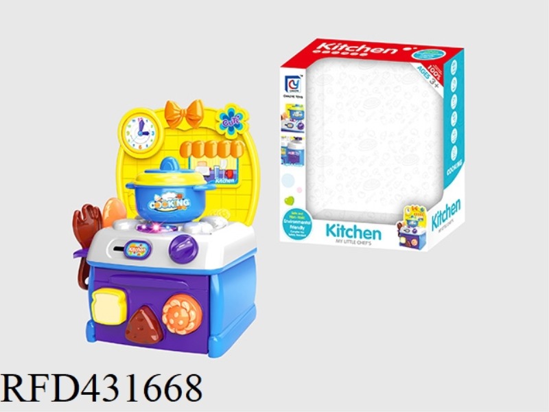 CARTOON BLUE PUZZLE KITCHEN, KITCHENWARE COMBINATION
