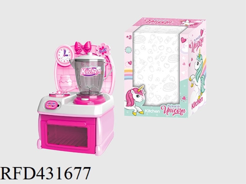 CARTOON PINK UNICORN PUZZLE KITCHEN, KITCHENWARE COMBINATION