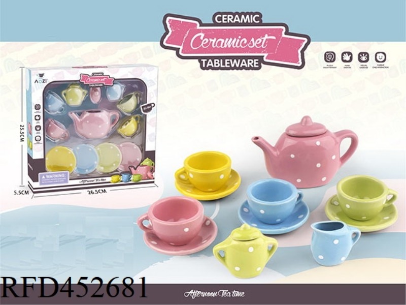 CERAMIC TEA SET (13PCS)