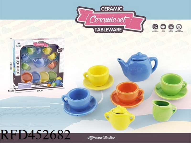 CERAMIC TEA SET (13PCS)