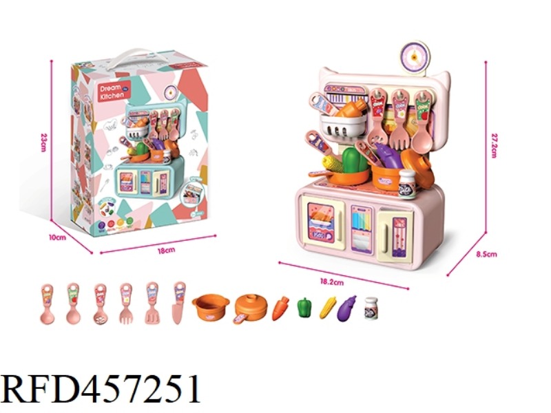 STORAGE KITCHENETTE SET PINK