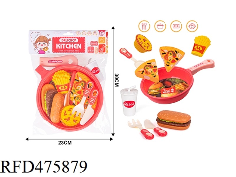 BURGER PIZZA CHOPPER LARGE PAN CUTLERY KITCHEN