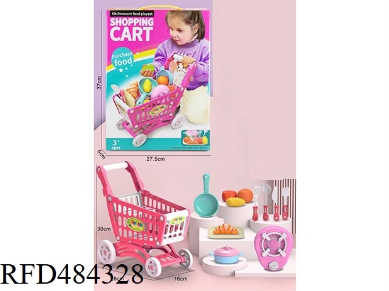 DISASSEMBLY OF SHOPPING CART+TABLEWARE