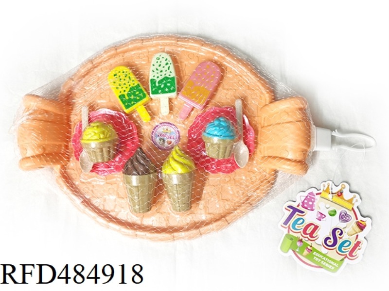 LARGE PLATE ICE CREAM (2-COLOR MIXED IN PACK)