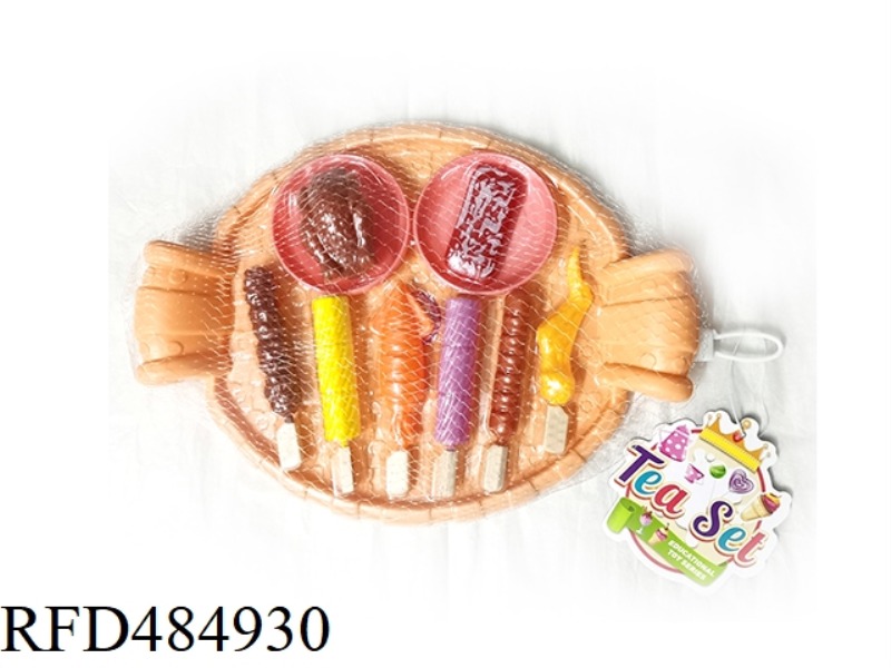 BIG PLATE BARBECUE SKEWERS (2-COLOR MIXED IN PACK)