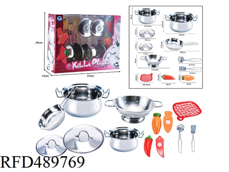 STAINLESS STEEL TABLEWARE (11PCS)