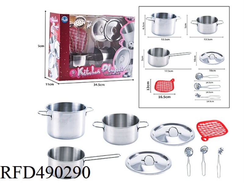 STAINLESS STEEL TABLEWARE (9PCS)